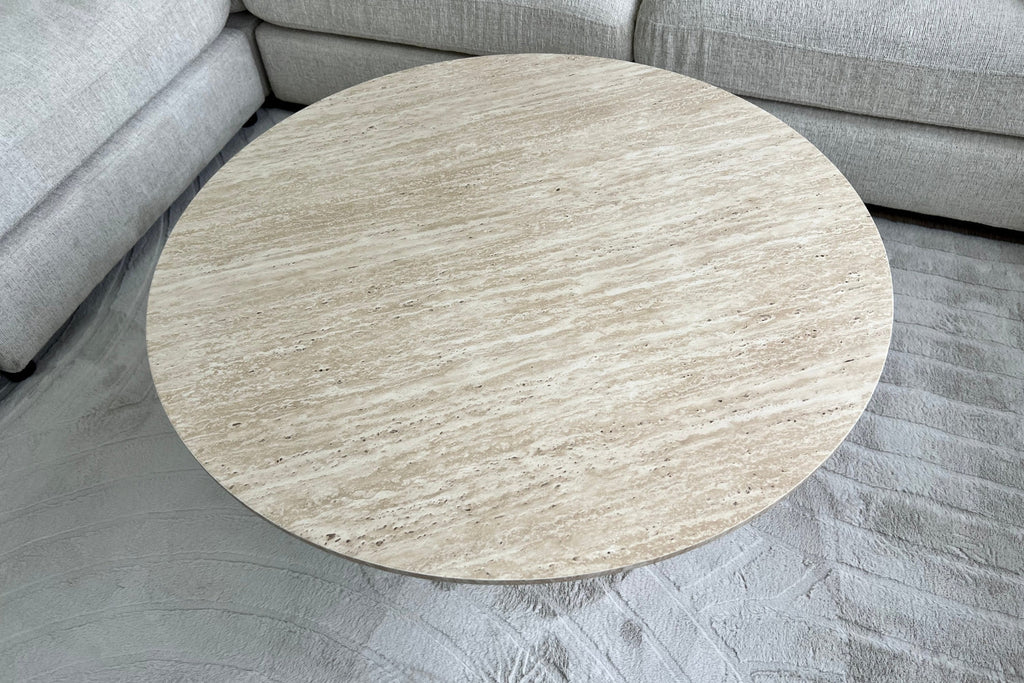 Table Basse Eva Effet Travertin